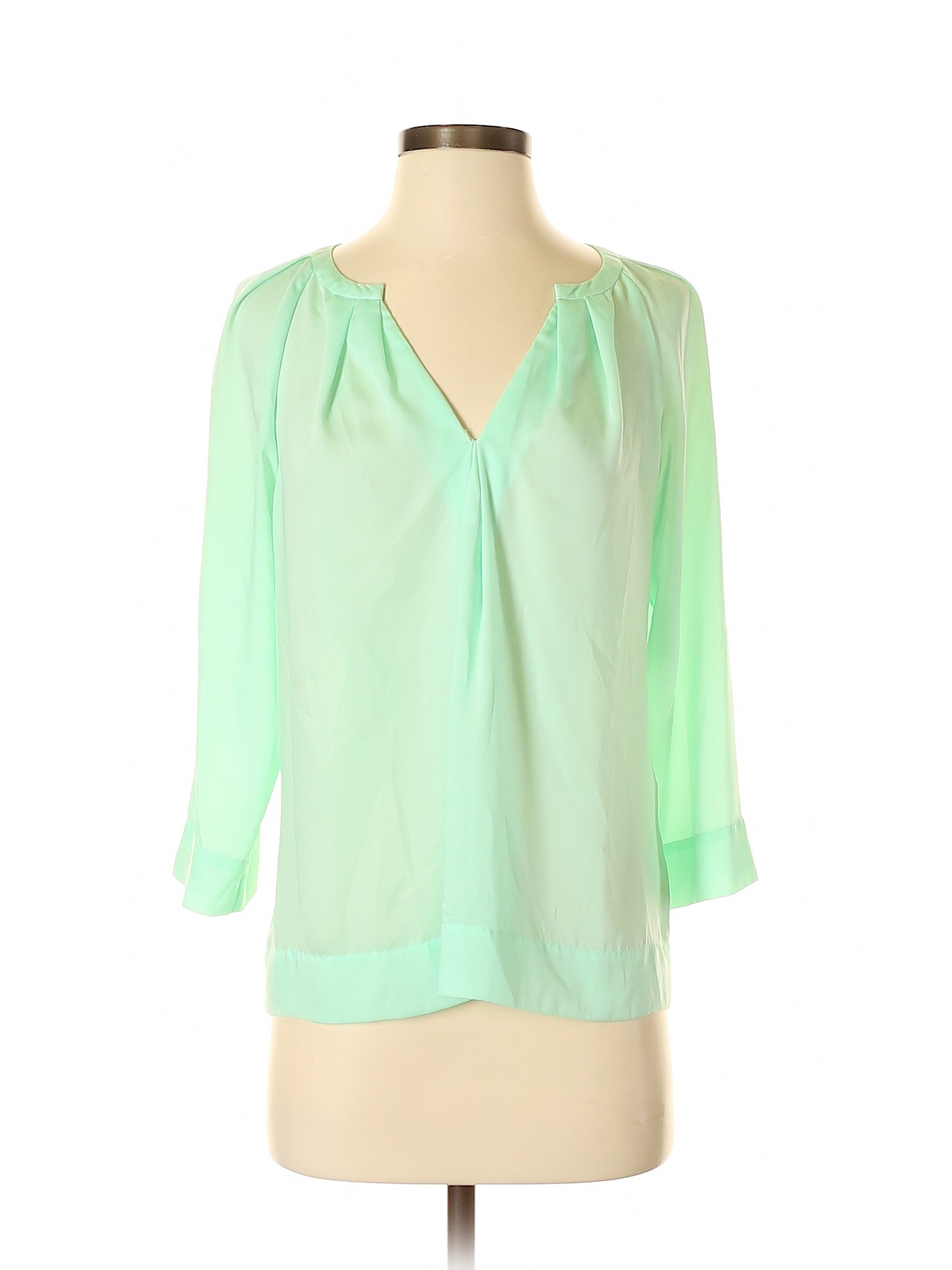 DKNYC Women Green Long Sleeve Blouse S | eBay