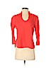 Talbots 100% Linen Red 3/4 Sleeve Blouse Size P (petite) - photo 1