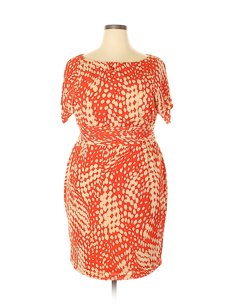 J Howard Red Casual Dress Size 16 - photo 1