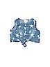 Cat & Jack 100% Cotton Stars Blue Sleeveless Button-Down Shirt Size 3-6 mo - photo 1
