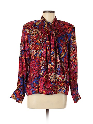 Doncaster Long Sleeve Silk Top (view 1)