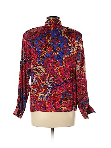 Doncaster Long Sleeve Silk Top (view 2)