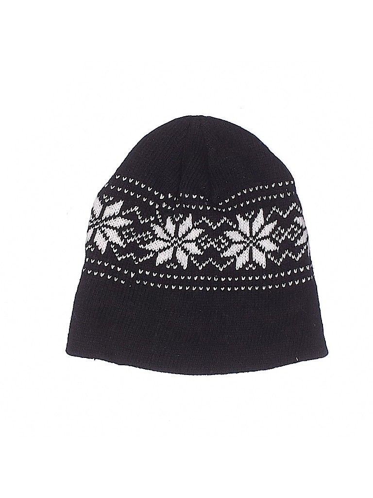 Unbranded 100% Polyester Print Black Beanie One size - photo 1