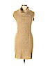 Aqua 100% Acrylic Tan Casual Dress Size M - photo 1