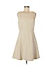 Eva Franco 100% Polyester Tan Casual Dress Size 8 - photo 1