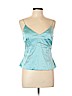 Etcetera Blue Sleeveless Silk Top Size 12 - photo 1