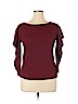 Ann Taylor LOFT Outlet Red 3/4 Sleeve Top Size L (petite) - photo 1