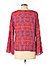 Collective Concepts 100% Polyester Red Long Sleeve Blouse Size M - photo 2