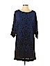 Nicole Miller Blue Casual Dress Size L - photo 1