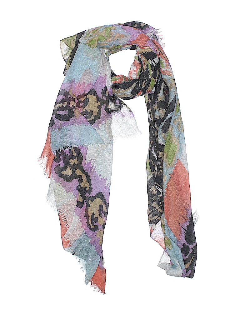 Unbranded Print Blue Scarf One size - photo 1