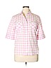 Faconnable 100% Cotton Pink Short Sleeve Button-Down Shirt Size 16 - photo 1