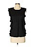 Julie Brown Black Short Sleeve Top Size P (petite) - photo 1