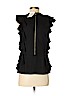 Julie Brown Black Short Sleeve Top Size P (petite) - photo 2