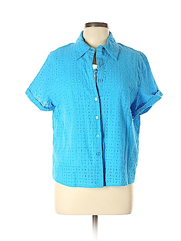 Alfred Dunner Short Sleeve Button-Down Shirt (view 1)