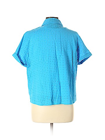Alfred Dunner Short Sleeve Button-Down Shirt (view 2)
