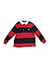 Chaps 100% Cotton Red Long Sleeve Polo Size 3T - photo 1