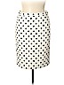 J.Crew 100% Cotton Polka Dots Jacquard Graphic Ivory Casual Skirt Size 10 (Petite) - photo 1