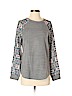 Sanctuary 100% Polyester Gray Long Sleeve Top Size S - photo 1