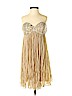 La Femme 100% Polyester Tan Cocktail Dress Size 0 - photo 1