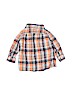 Baby Gap 100% Cotton Plaid Orange Long Sleeve Button-Down Shirt Size 12-18 mo - photo 2
