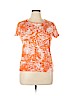 Talbots 100% Cotton Orange Short Sleeve T-Shirt Size L (petite) - photo 1