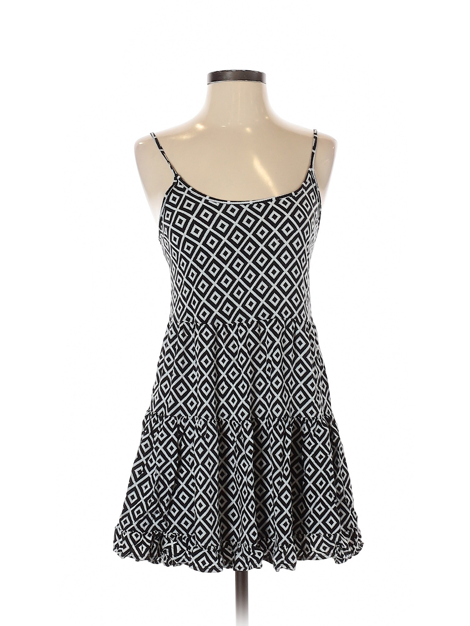 SO 100% Rayon Chevron-herringbone Black Casual Dress Size XS - 83% off ...