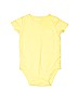 Carter's 100% Cotton Solid Yellow Short Sleeve Onesie 0-3 MO / 3 MO - photo 1