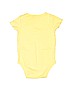 Carter's 100% Cotton Solid Yellow Short Sleeve Onesie 0-3 MO / 3 MO - photo 2