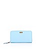 Kate Spade New York 100% Leather Solid Blue Leather Wallet One size - photo 1