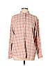 Lands' End 100% Cotton Pink Long Sleeve Button-Down Shirt Size XL - photo 1