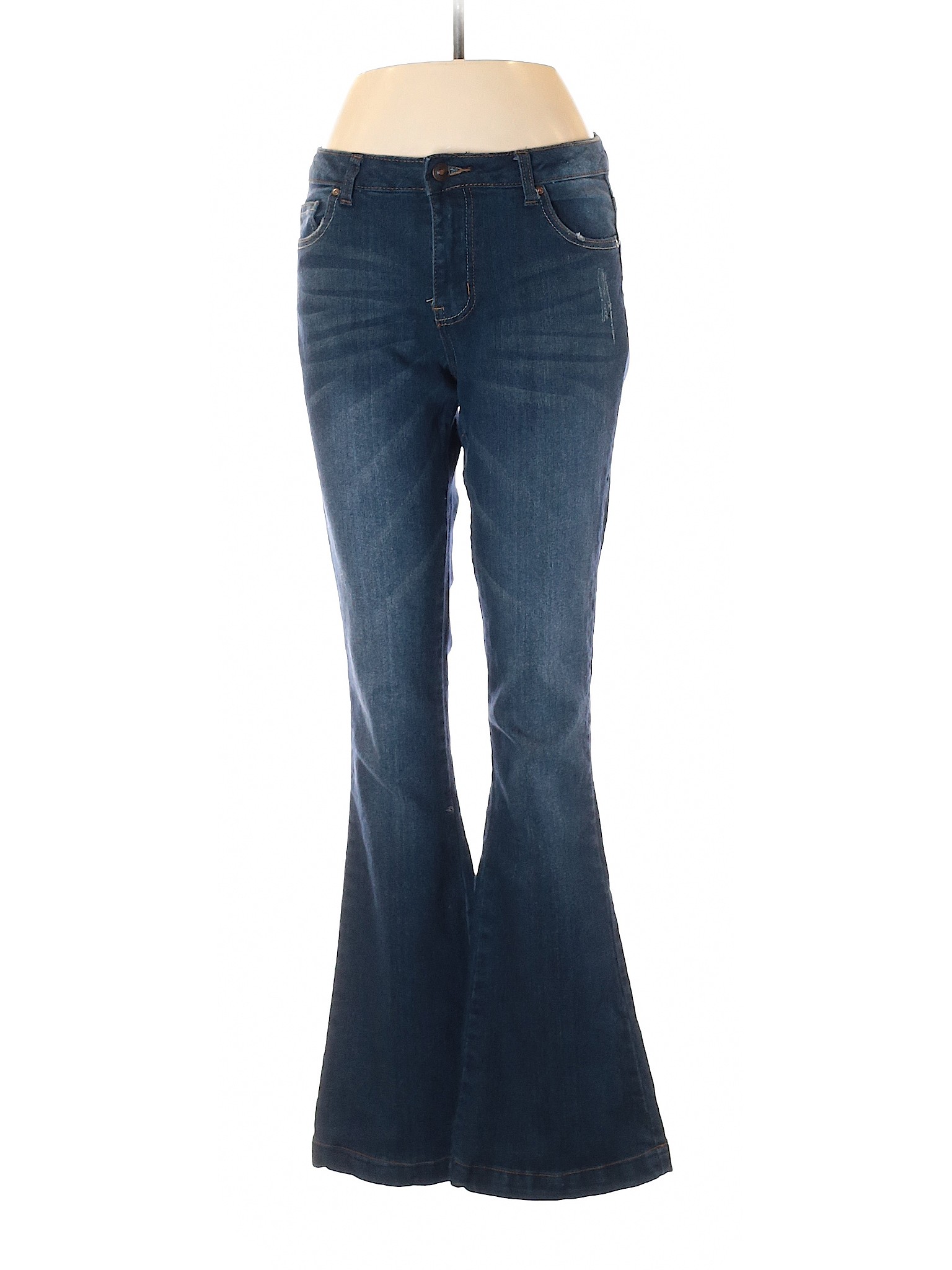Alloy Solid Blue Jeans Size 9 - 69% off | thredUP