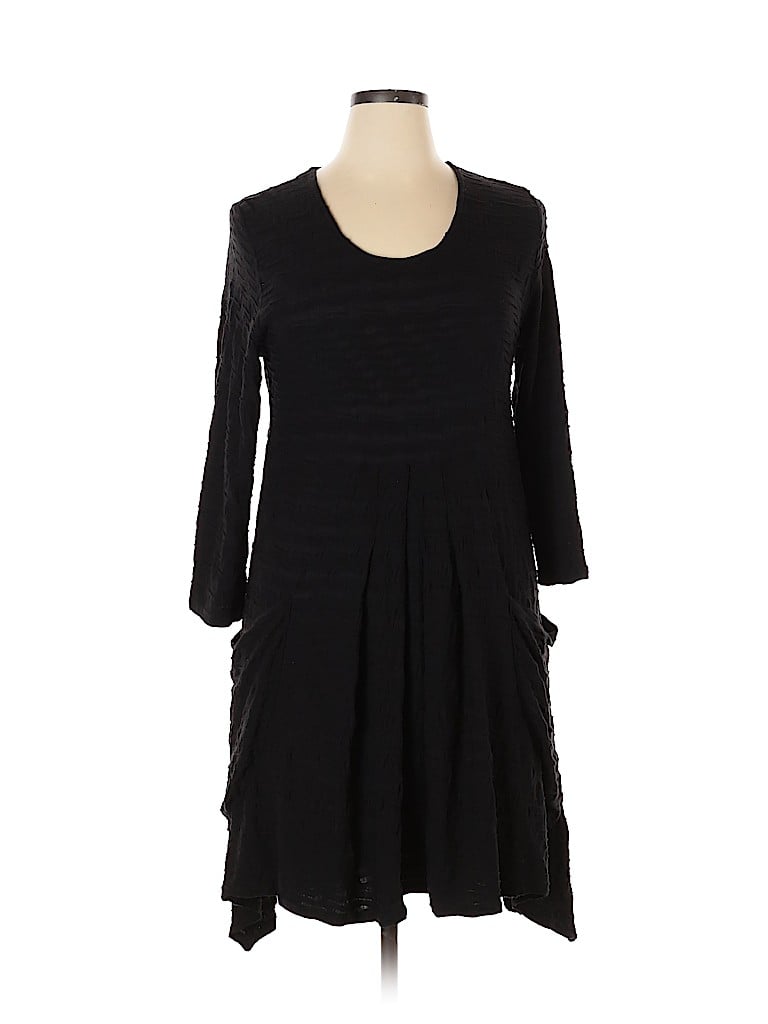 Lulu-B Solid Black Casual Dress Size L - 75% off | thredUP