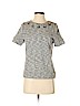 Ann Taylor LOFT 100% Cotton Gray Short Sleeve Top Size XS (petite) - photo 1