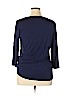 Chico's Blue 3/4 Sleeve Blouse Size Lg (2) - photo 2