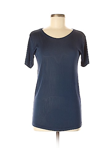 Norma Kamali Short Sleeve Silk Top (view 1)