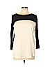 The Limited 100% Polyester Ivory 3/4 Sleeve Top Size L - photo 1
