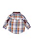 Genuine Kids from Oshkosh 100% Cotton Checkered-gingham Blue Long Sleeve Button-Down Shirt 9-12 MO / 12 MO - photo 2