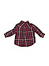 The Children's Place 100% Cotton Plaid Red Long Sleeve Button-Down Shirt Size 6-9 mo - photo 2