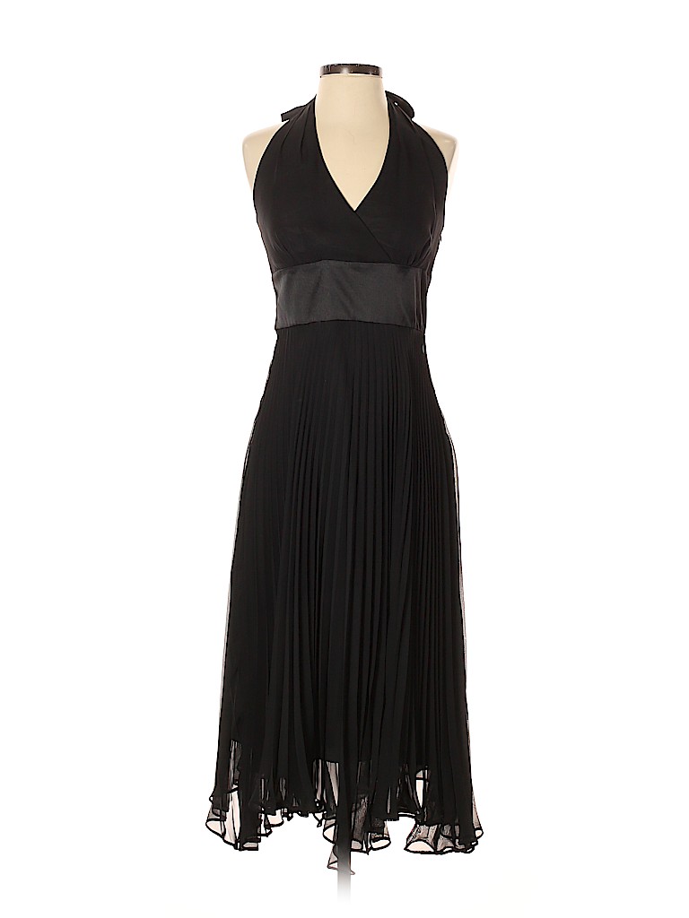 Donna Ricco 100% Polyester Solid Black Cocktail Dress Size 4 - 91% off ...