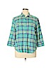 Chaps 100% Cotton Teal Long Sleeve Button-Down Shirt Size XL - photo 1