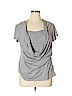 G.I.L.I. Got It Love It Gray Short Sleeve Top Size XL - photo 1