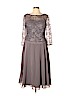 JJ's House 100% Polyester Gray Cocktail Dress Size 10 - photo 1