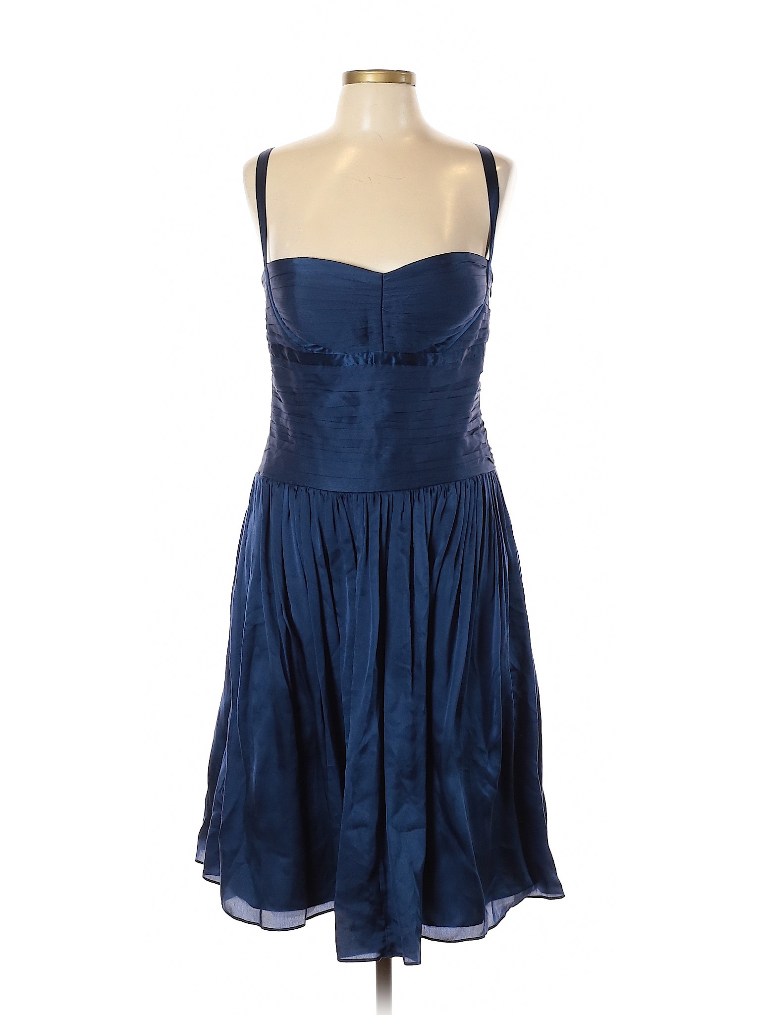 Laundry 100% Silk Solid Blue Cocktail Dress Size 12 - 81% off | thredUP