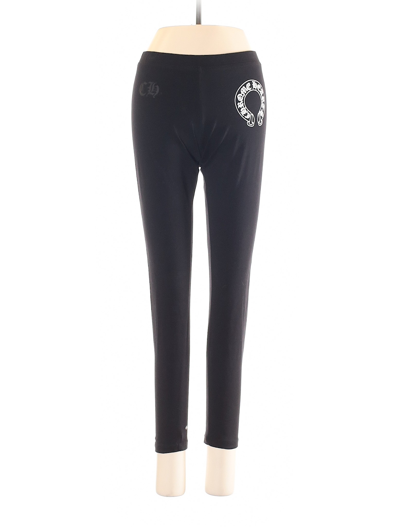 Chrome Hearts 100% Cotton Solid Black Leggings Size M - 67% off