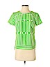Trina Turk 100% Polyester Green Short Sleeve Blouse Size 0 - photo 1