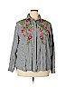 Zara Gray Long Sleeve Button-Down Shirt Size XL - photo 1