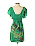 Tibi 100% Silk Green Casual Dress Size 0 - photo 2