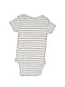 Carter's 100% Cotton Stripes Gray Short Sleeve Onesie 0-3 MO / 3 MO - photo 2
