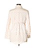 Liz Lange Maternity 100% Cotton White Long Sleeve Button-Down Shirt Size L - photo 2