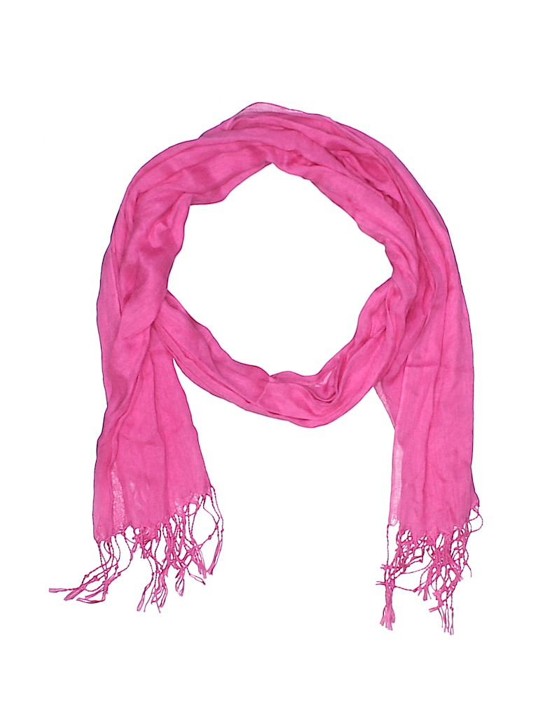 Unbranded 100% Rayon Solid Pink Scarf One size - photo 1